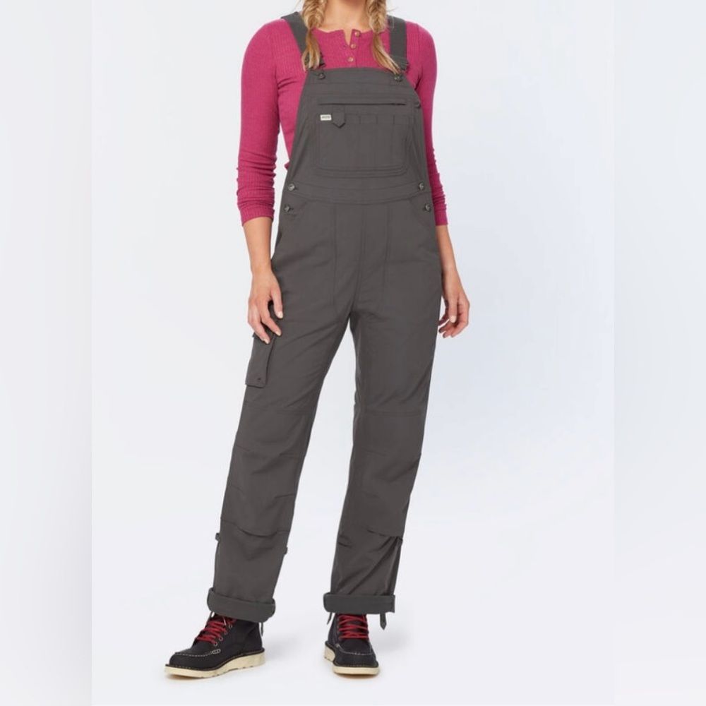 Duluth Trading Company Olive Green Gardening Bib Overalls